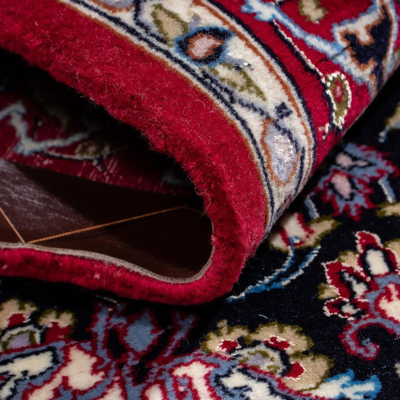 Persisk tæppe - Isfahan - Premium - 108 x 72 cm - mørkerød