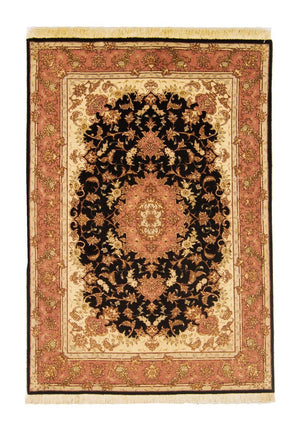 Persisk tæppe - Tabriz - Royal - 147 x 102 cm - mørkeblå