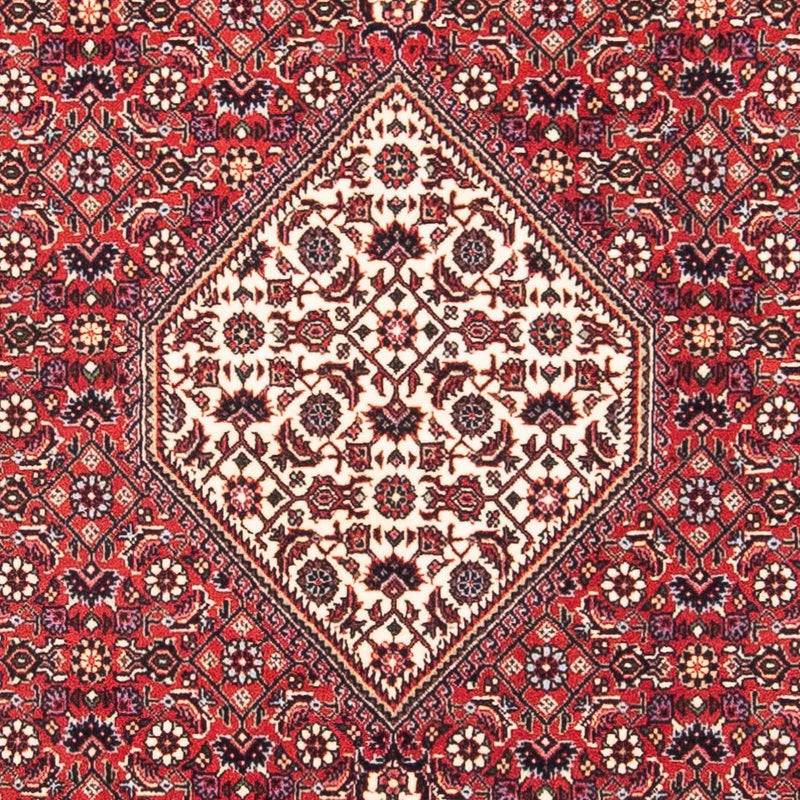 Persisk tæppe - Bijar firkantet  - 115 x 101 cm - rød