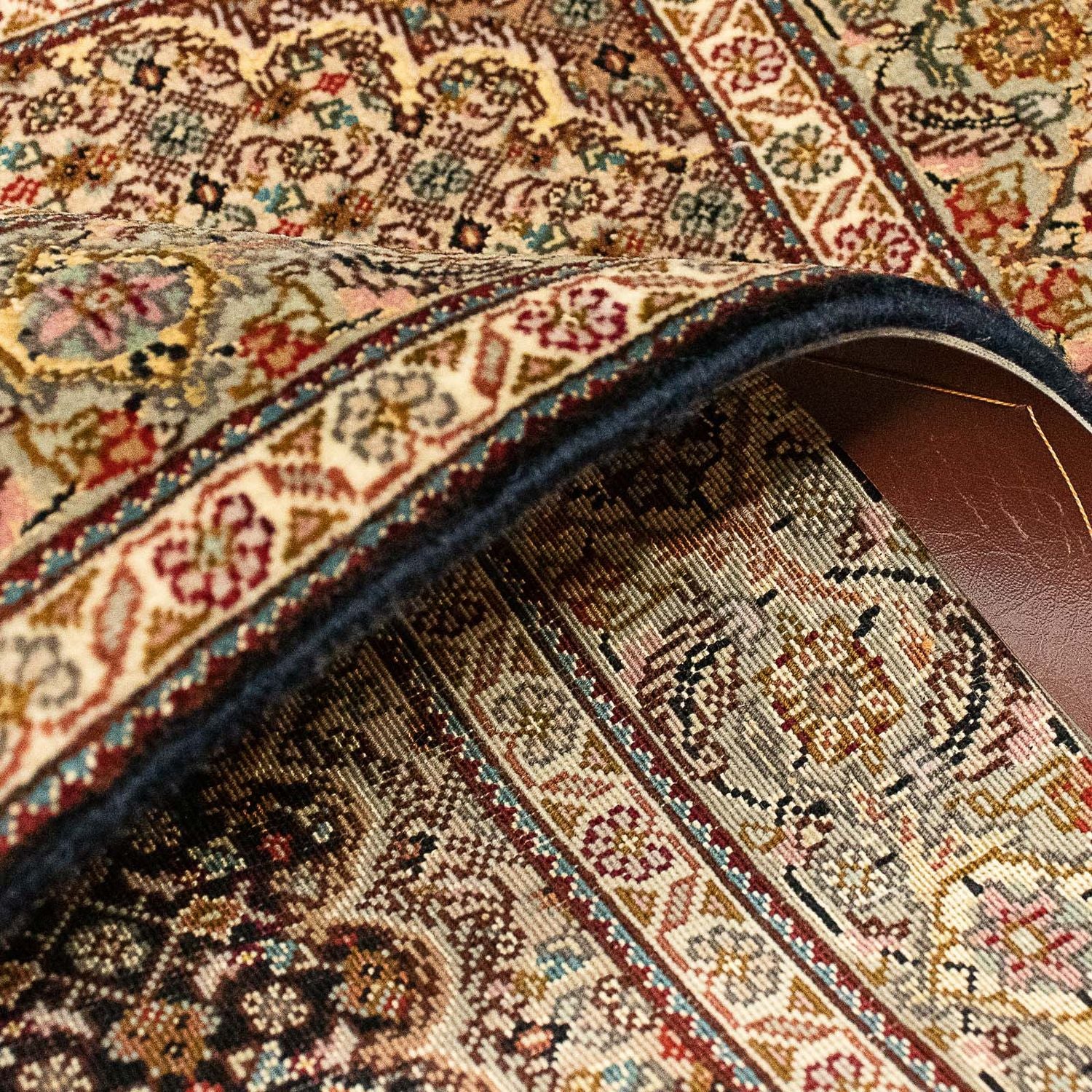 Persisk tæppe - Tabriz - Royal - 120 x 80 cm - mørkeblå