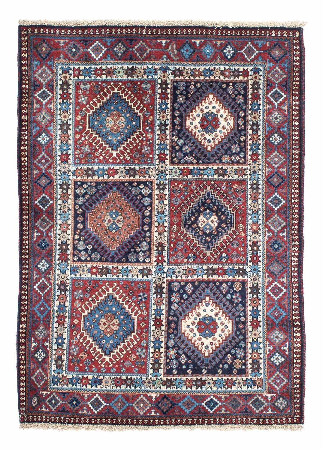 Persisk tæppe - Nomadisk - 146 x 102 cm - lysrød