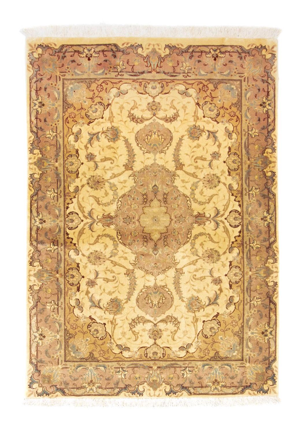 Persisk tæppe - Tabriz - Royal - 144 x 103 cm - beige