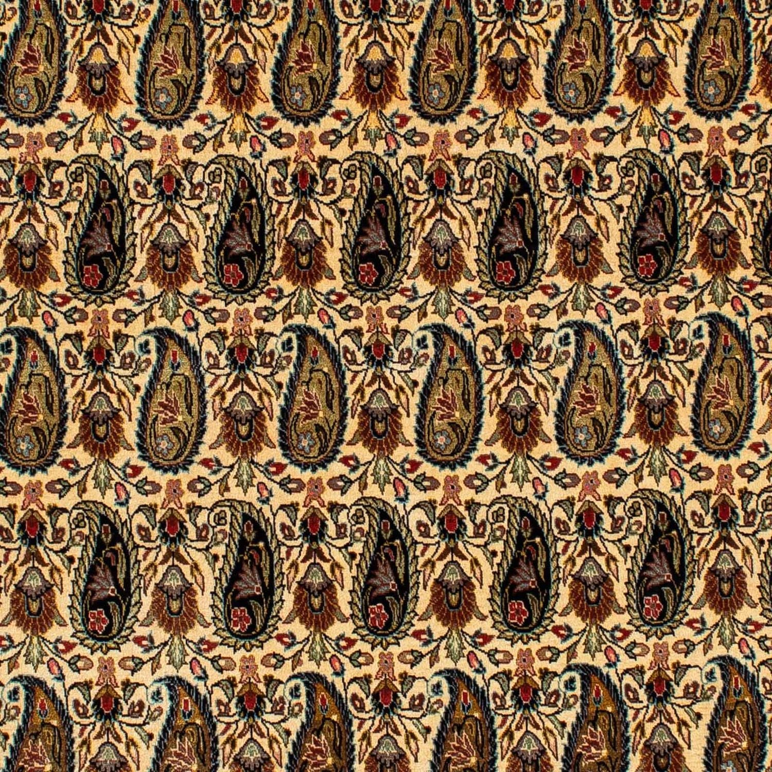 Silketæppe - Ghom Silk - Premium - 195 x 135 cm - lys beige