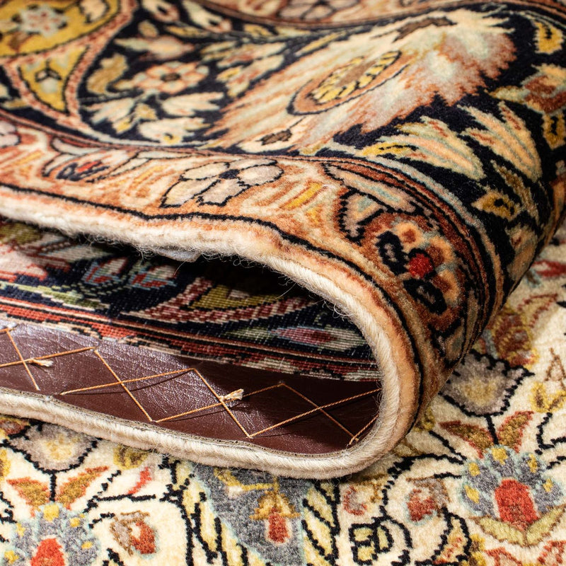 Silketæppe - Ghom Silk - Premium - 195 x 135 cm - lys beige