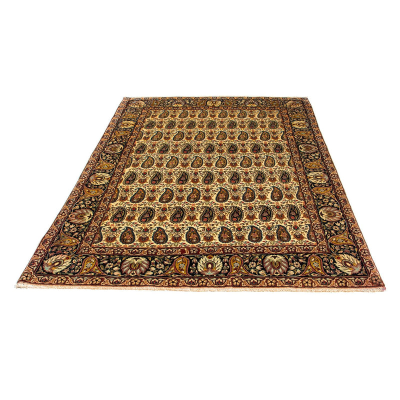 Silketæppe - Ghom Silk - Premium - 195 x 135 cm - lys beige