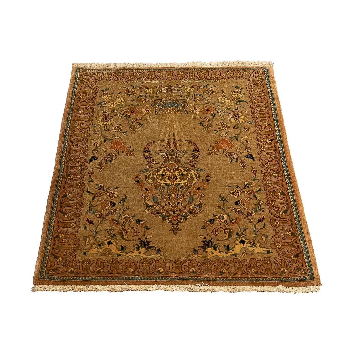 Persisk tæppe - Tabriz - Royal - 107 x 79 cm - brun