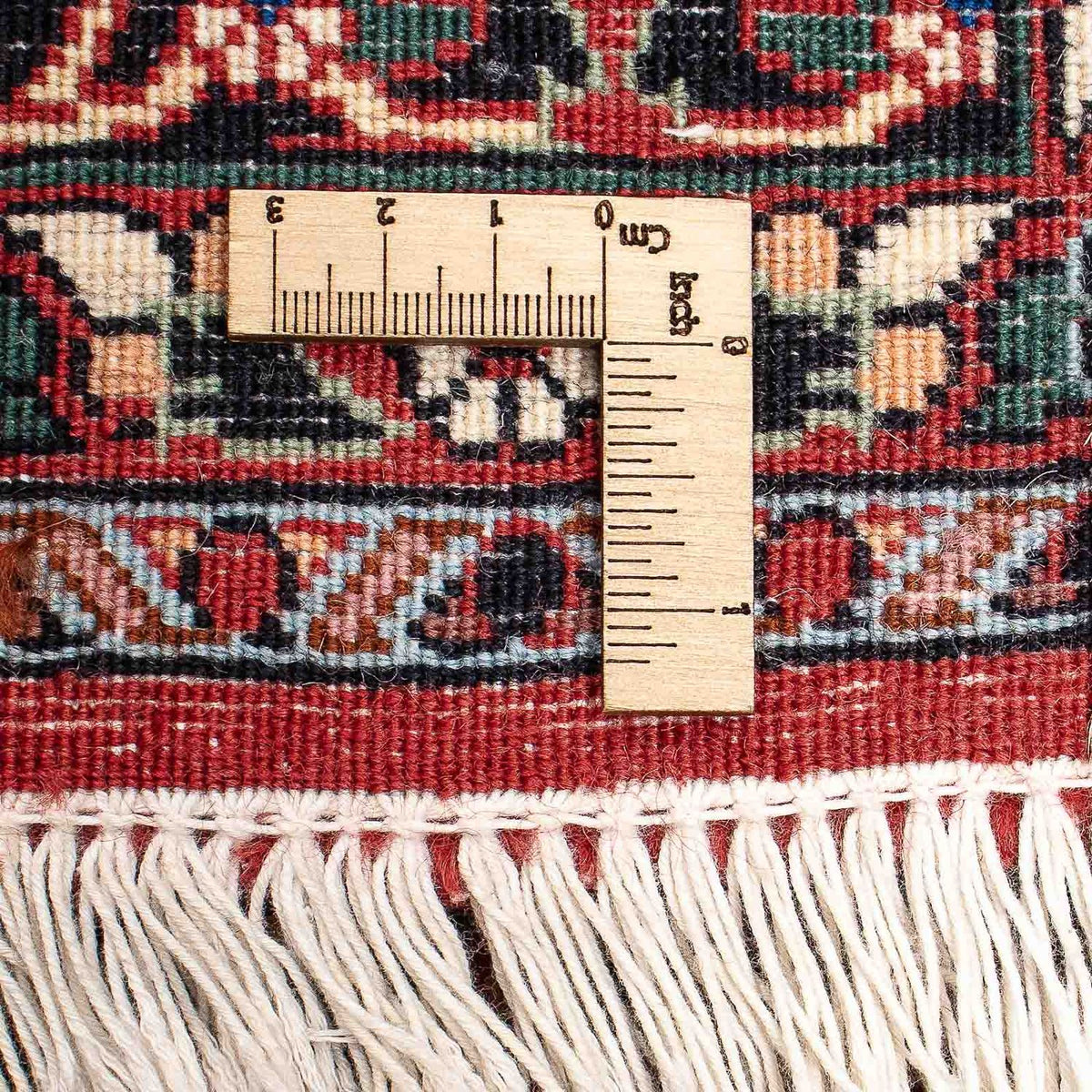 Persisk tæppe - Bijar - 212 x 138 cm - rød