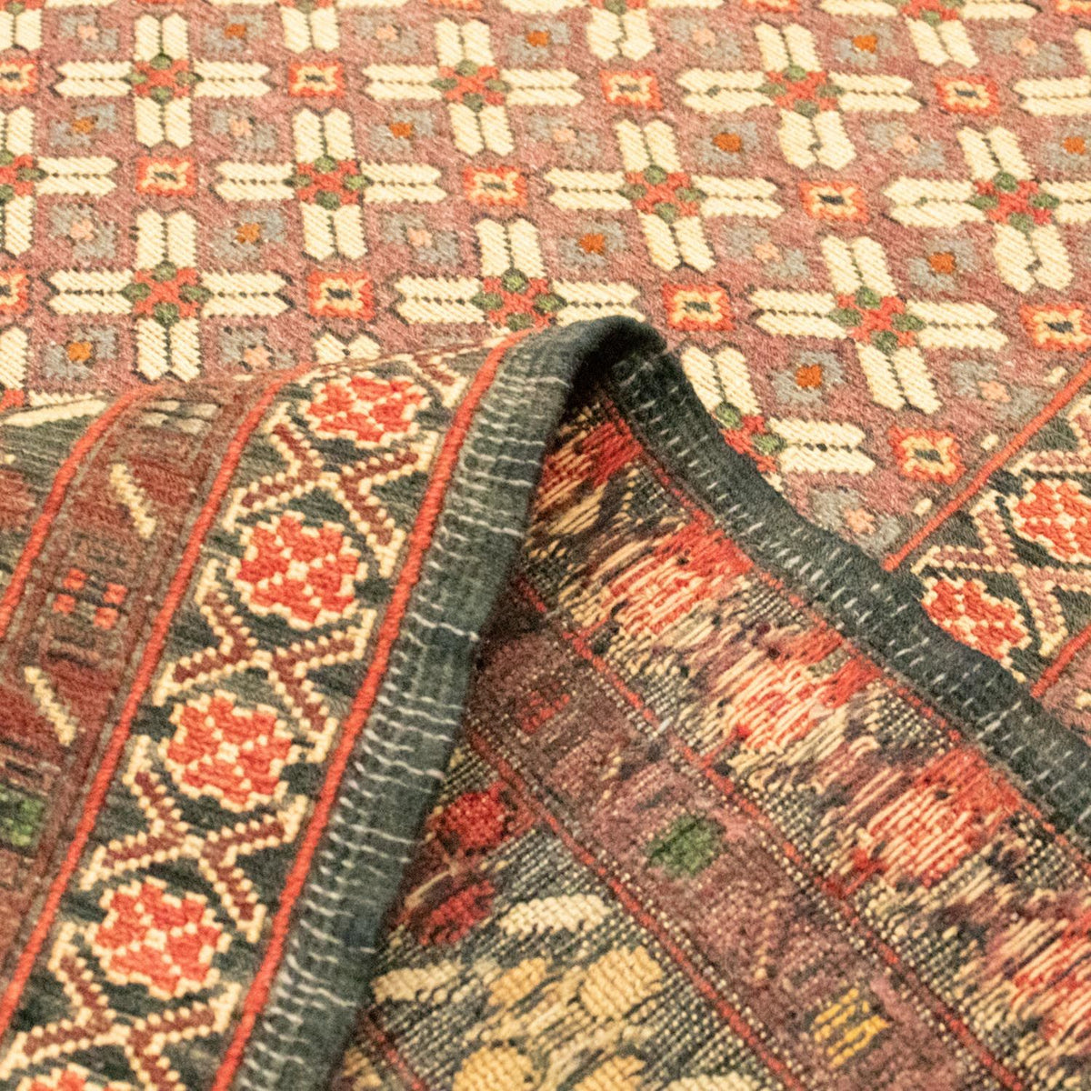 Kelim-tæppe - orientalsk - 179 x 129 cm - flerfarvet