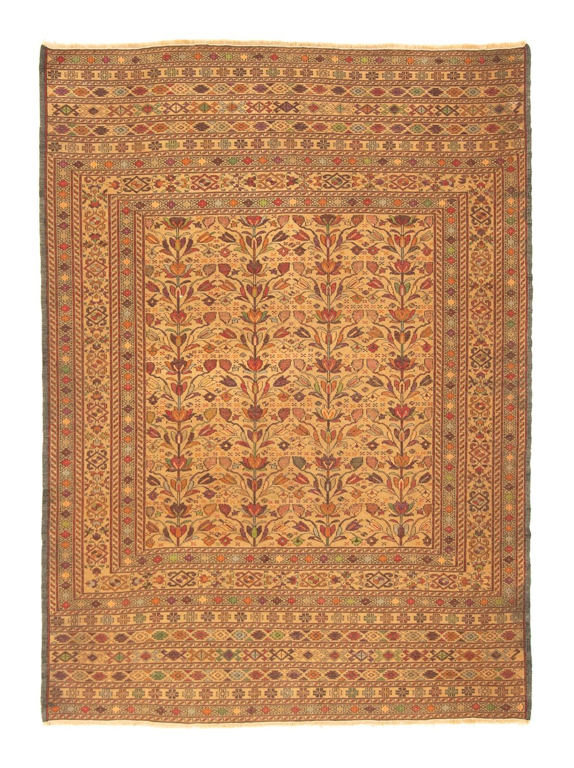 Kelim-tæppe - orientalsk - 177 x 129 cm - flerfarvet