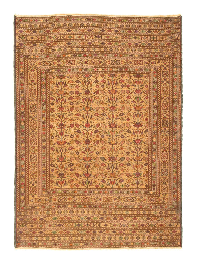 Kelim-tæppe - orientalsk - 177 x 129 cm - flerfarvet