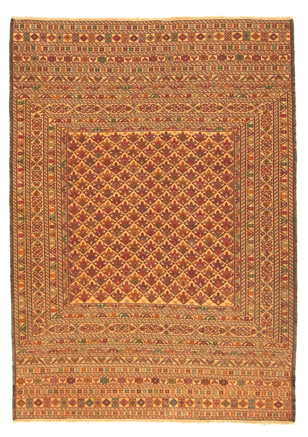 Kelim-tæppe - orientalsk - 189 x 143 cm - flerfarvet
