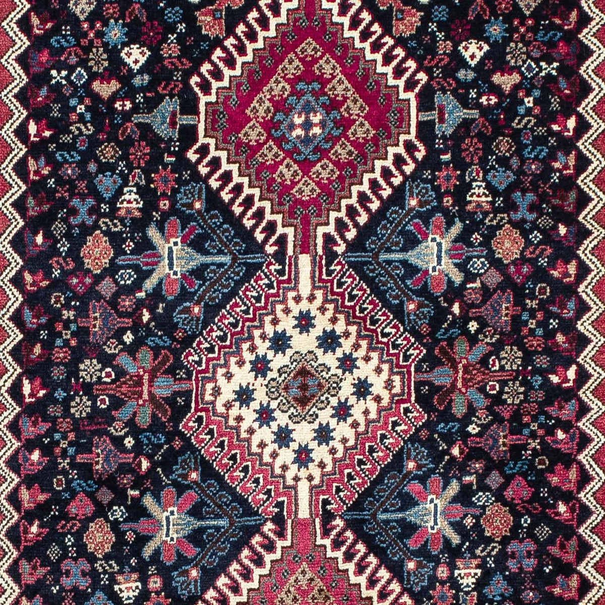 Løber Persisk tæppe - Nomadisk - 203 x 83 cm - mørkeblå