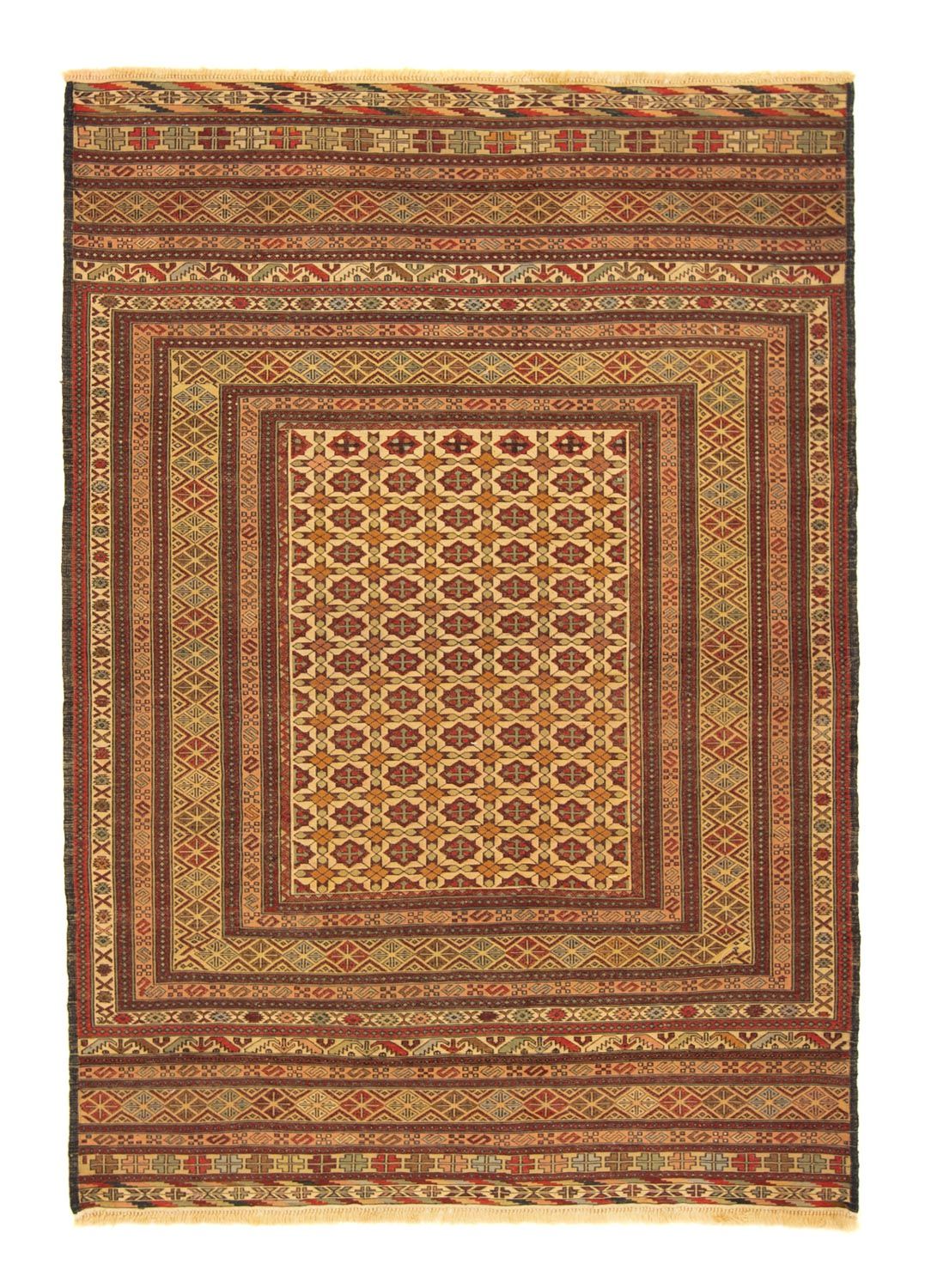Kelim-tæppe - orientalsk - 180 x 126 cm - flerfarvet