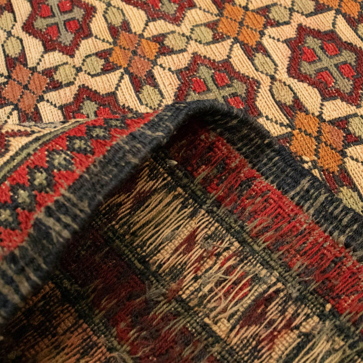 Kelim-tæppe - orientalsk - 180 x 126 cm - flerfarvet