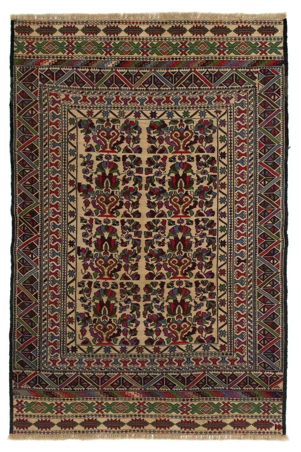 Kelim-tæppe - orientalsk - 147 x 96 cm - flerfarvet