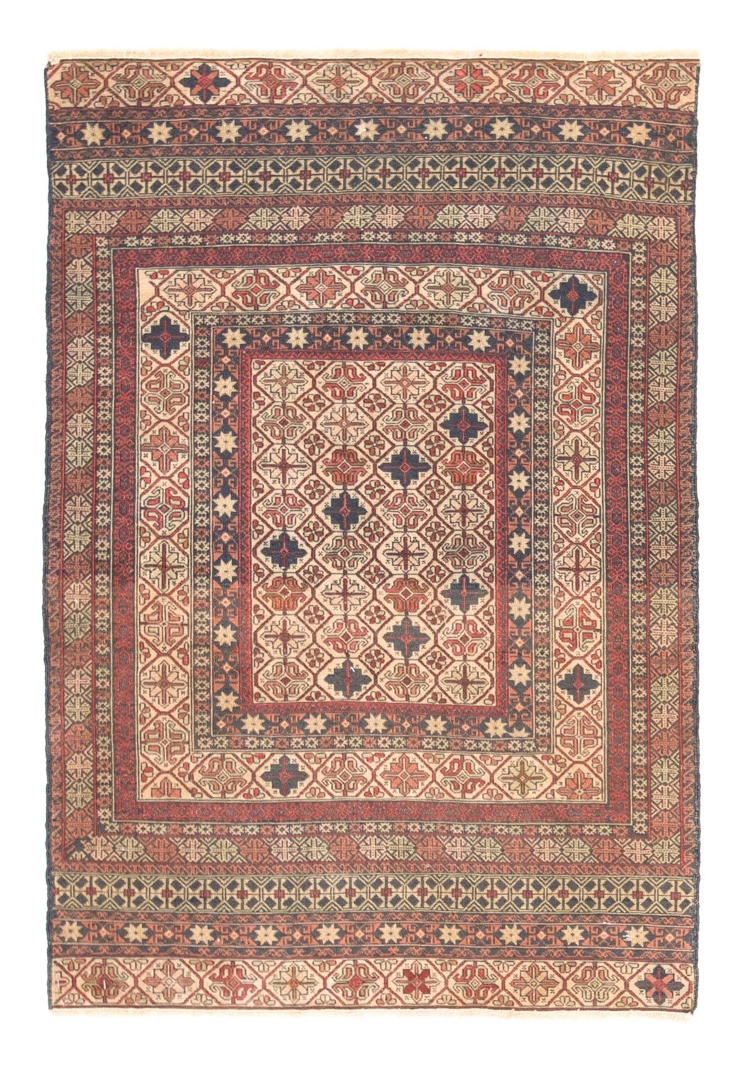 Kelim-tæppe - orientalsk - 134 x 93 cm - flerfarvet
