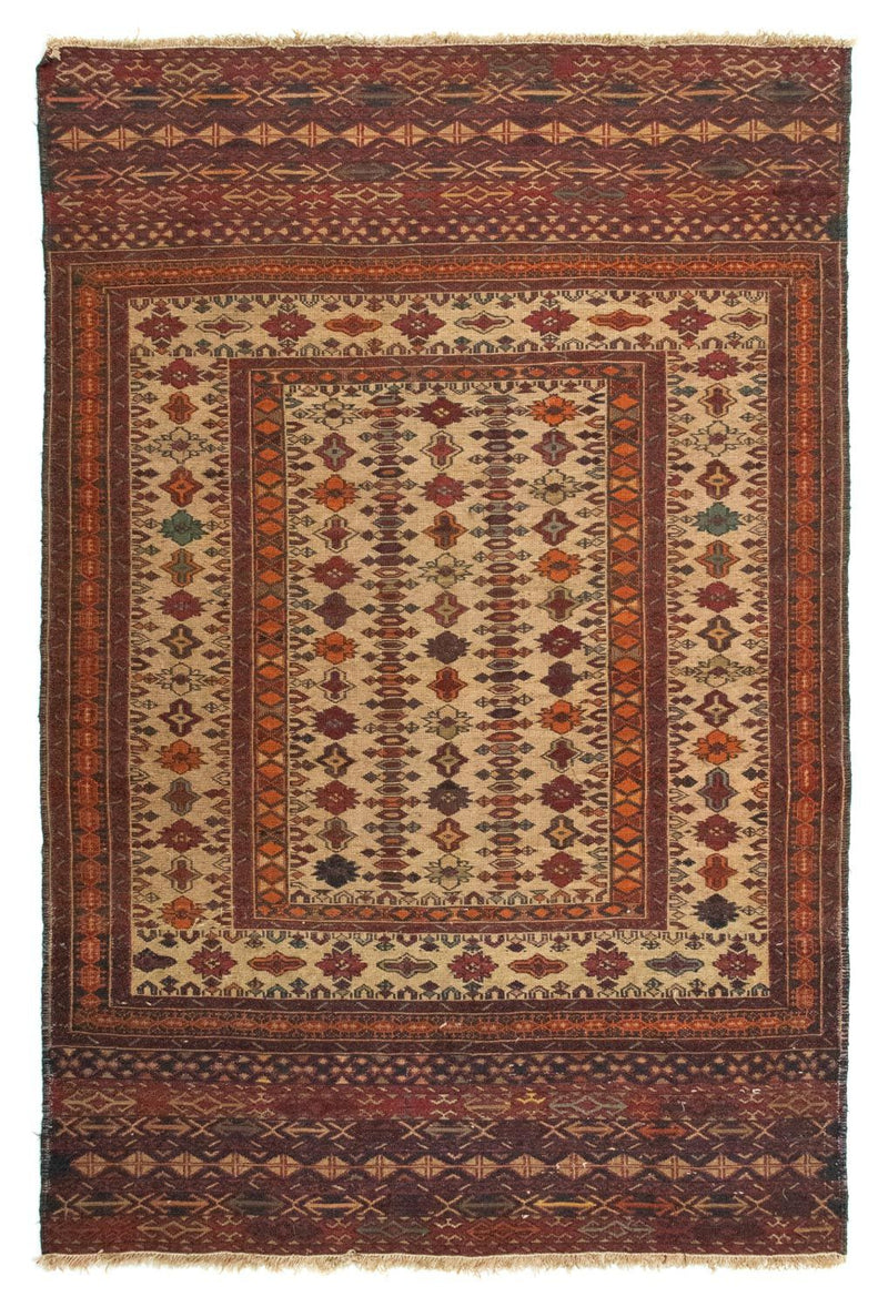 Kelim-tæppe - orientalsk - 140 x 89 cm - flerfarvet
