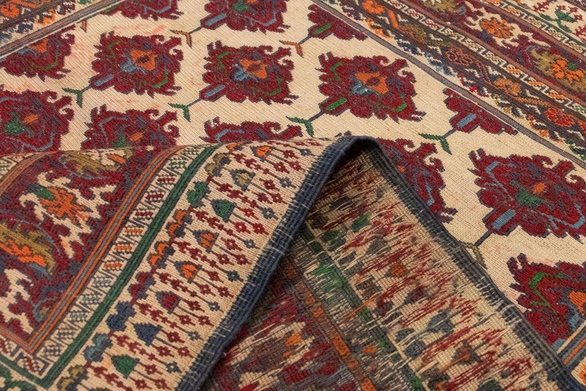 Kelim-tæppe - orientalsk - 142 x 97 cm - flerfarvet