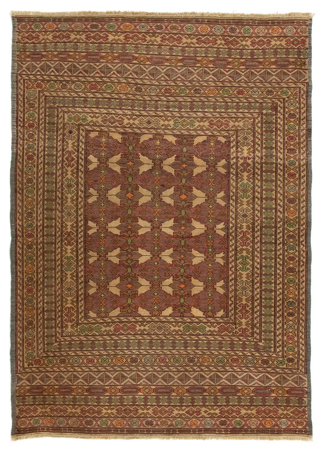 Kelim-tæppe - orientalsk - 133 x 89 cm - flerfarvet