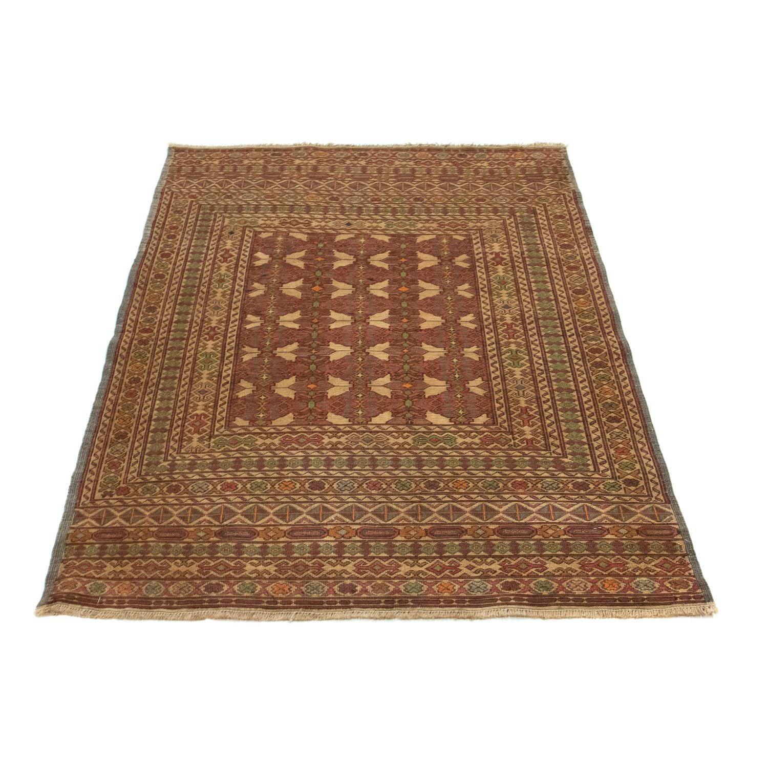 Kelim-tæppe - orientalsk - 133 x 89 cm - flerfarvet