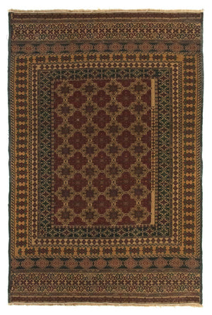Kelim-tæppe - orientalsk - 137 x 93 cm - flerfarvet
