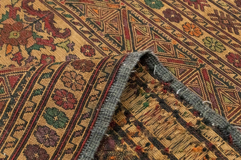 Kelim-tæppe - orientalsk - 140 x 92 cm - flerfarvet