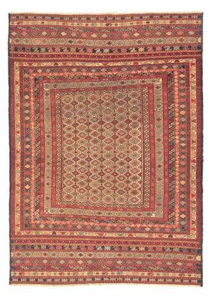 Kelim-tæppe - orientalsk - 176 x 127 cm - flerfarvet