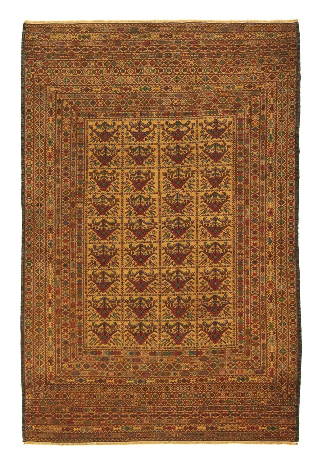 Kelim-tæppe - orientalsk - 187 x 125 cm - flerfarvet