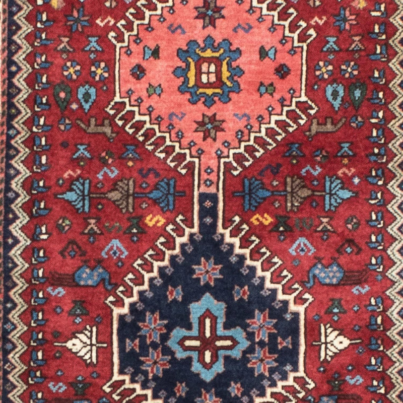 Løber Persisk tæppe - Nomadisk - 197 x 80 cm - mørkerød