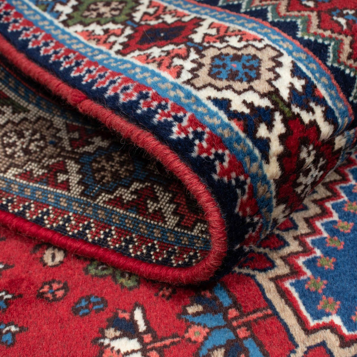 Løber Persisk tæppe - Nomadisk - 194 x 83 cm - mørkerød