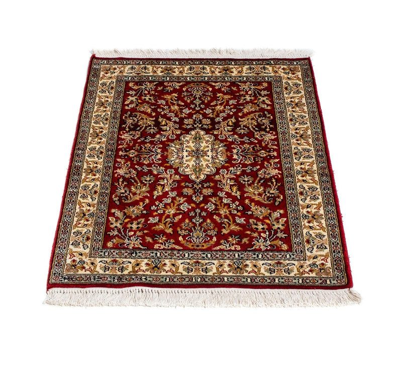 Persisk tæppe - Classic - 89 x 62 cm - mørkerød