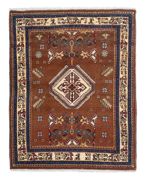 Persisk tæppe - Nomadisk - 158 x 120 cm - brun