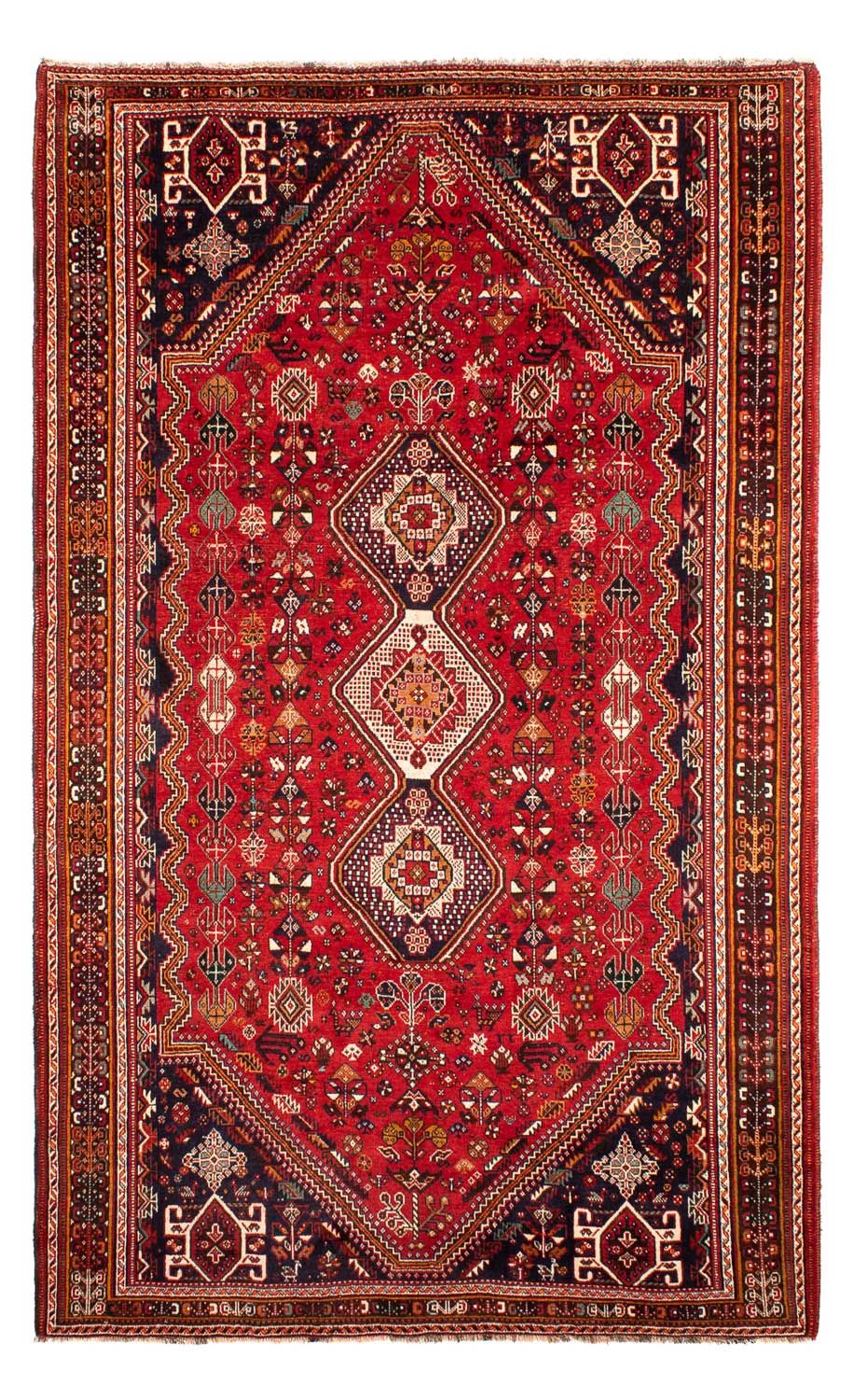 Persisk tæppe - Nomadisk - 298 x 189 cm - mørkerød