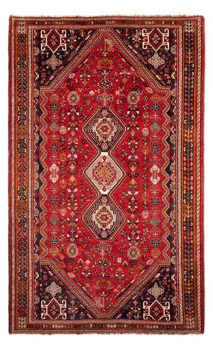 Persisk tæppe - Nomadisk - 298 x 189 cm - mørkerød
