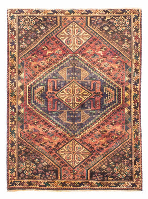 Persisk tæppe - Nomadisk - 155 x 113 cm - lysrød