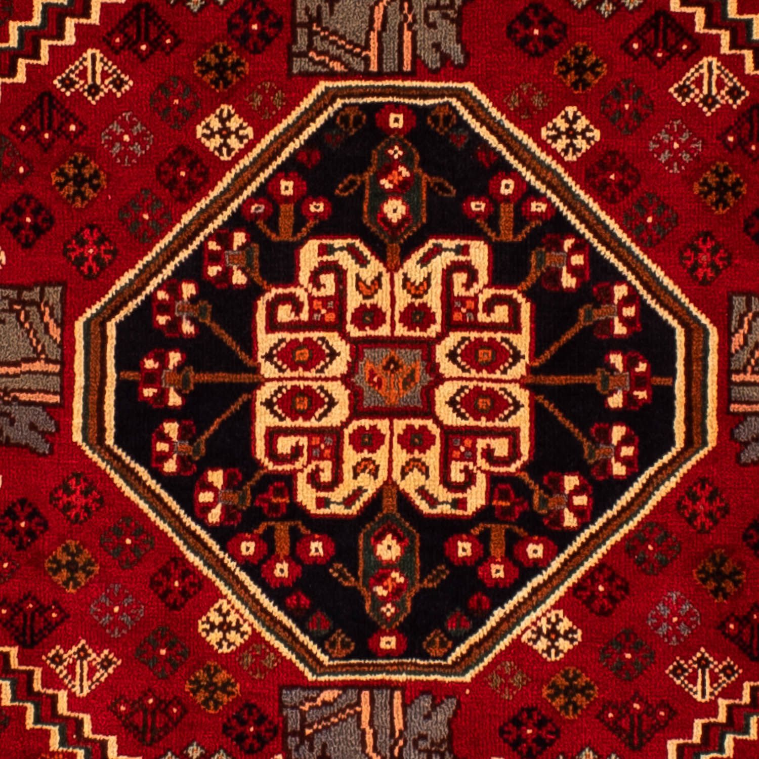 Persisk tæppe - Nomadisk - 291 x 210 cm - mørkerød