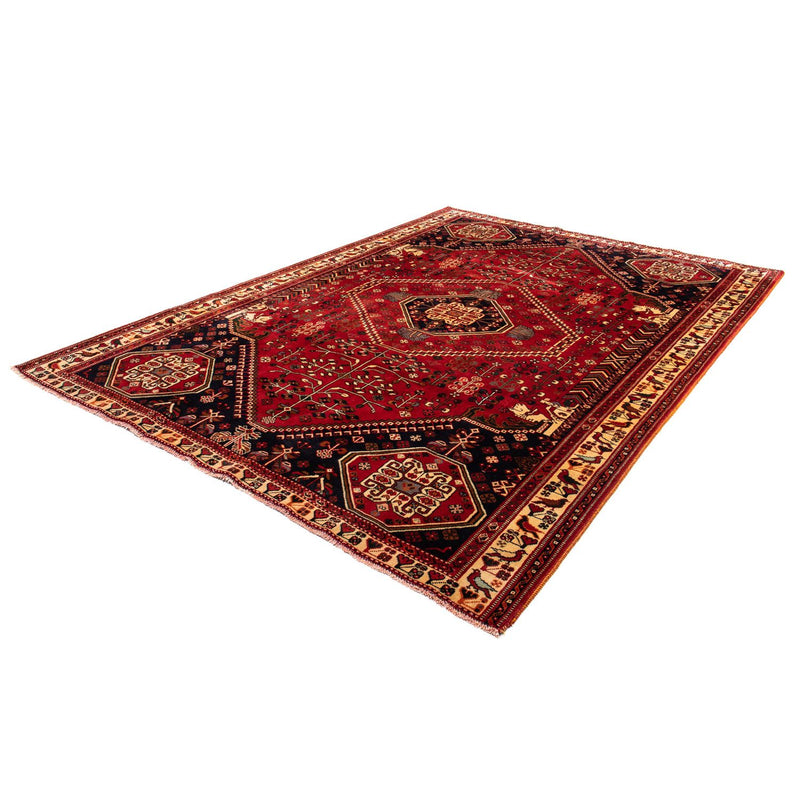 Persisk tæppe - Nomadisk - 291 x 210 cm - mørkerød
