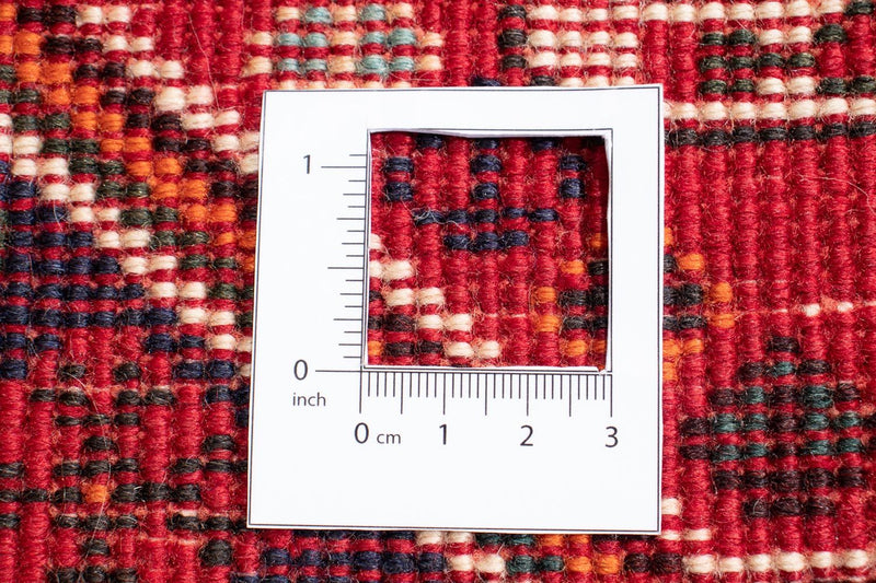 Persisk tæppe - Nomadisk - 291 x 210 cm - mørkerød
