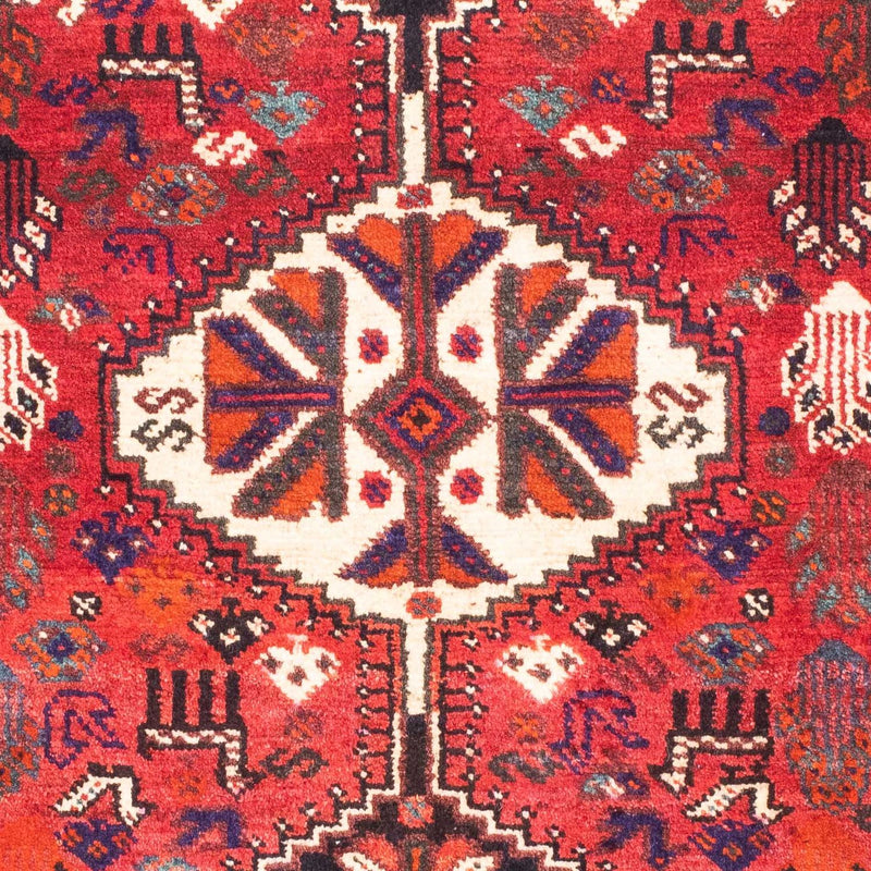 Persisk tæppe - Nomadisk - 153 x 120 cm - mørkerød