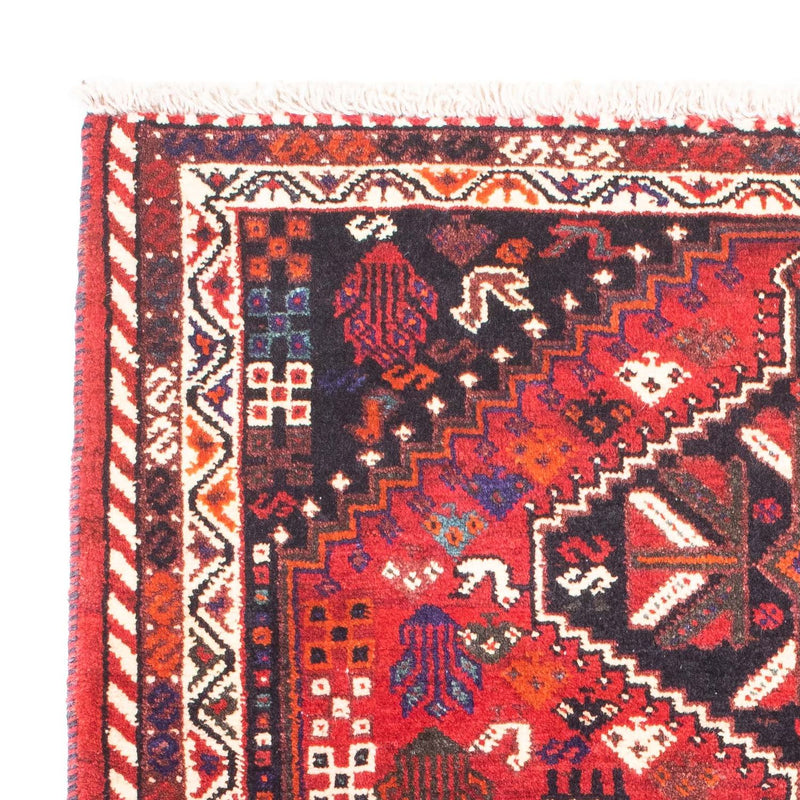 Persisk tæppe - Nomadisk - 153 x 120 cm - mørkerød