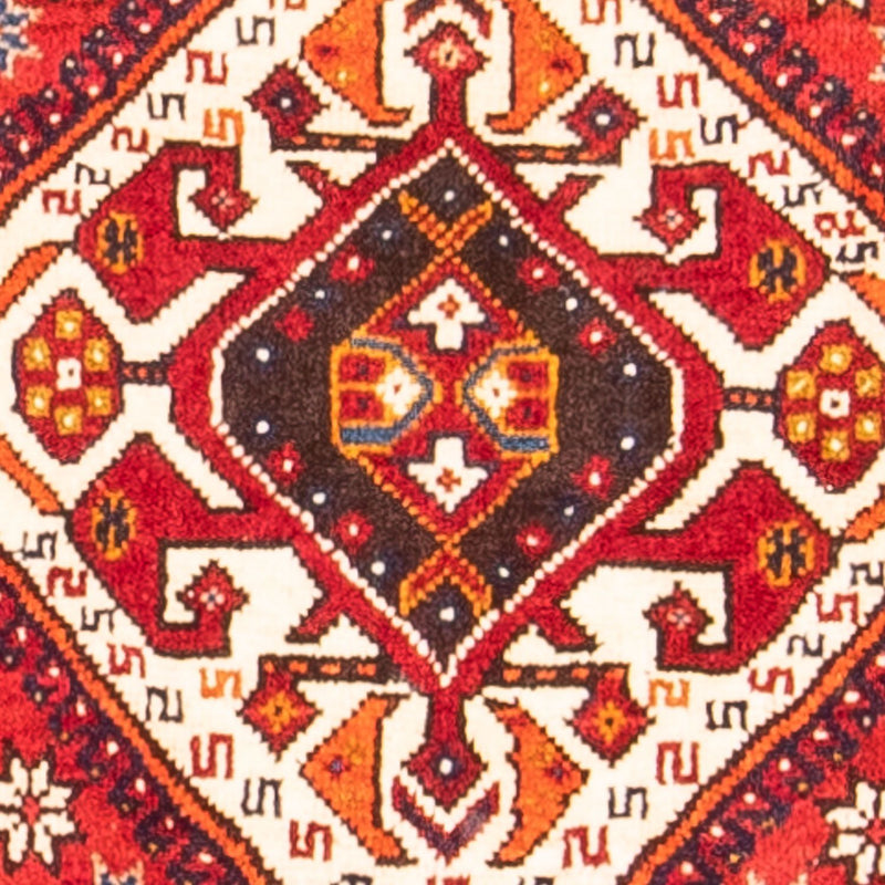 Løber Persisk tæppe - Nomadisk - 301 x 104 cm - mørkerød