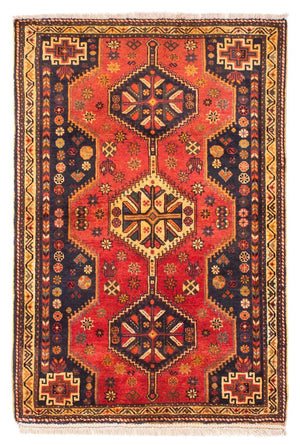 Persisk tæppe - Nomadisk - 170 x 116 cm - mørkerød