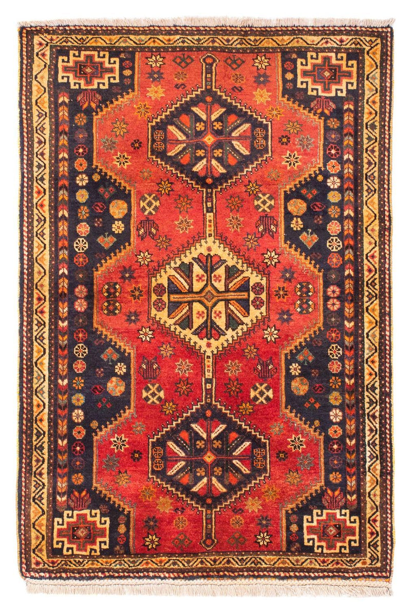 Persisk tæppe - Nomadisk - 170 x 116 cm - mørkerød
