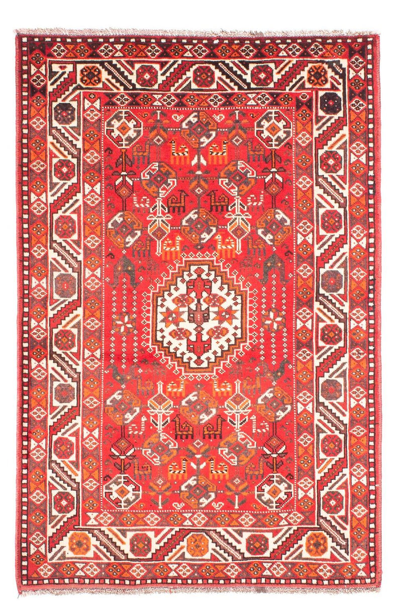 Persisk tæppe - Nomadisk - 159 x 110 cm - rød