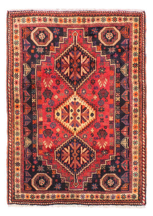 Persisk tæppe - Nomadisk - 163 x 118 cm - mørkerød