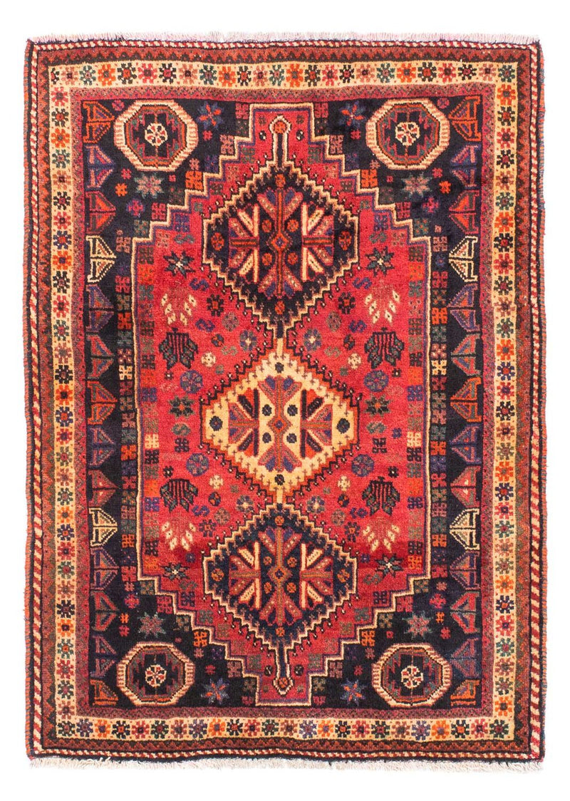 Persisk tæppe - Nomadisk - 163 x 118 cm - mørkerød