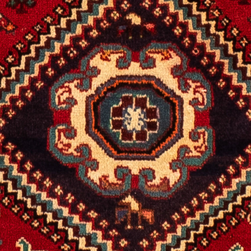 Persisk tæppe - Nomadisk - 295 x 210 cm - mørkerød