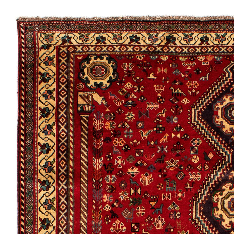 Persisk tæppe - Nomadisk - 295 x 210 cm - mørkerød