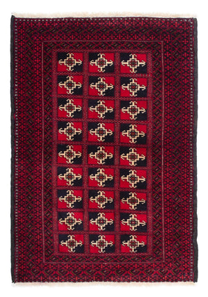 Baluch-tæppe - 137 x 97 cm - mørkerød