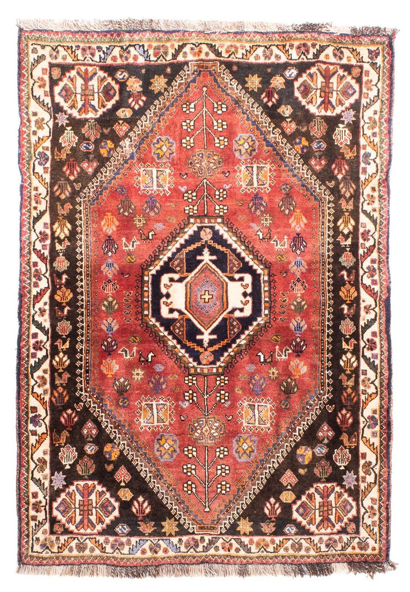Persisk tæppe - Nomadisk - 145 x 103 cm - lysrød